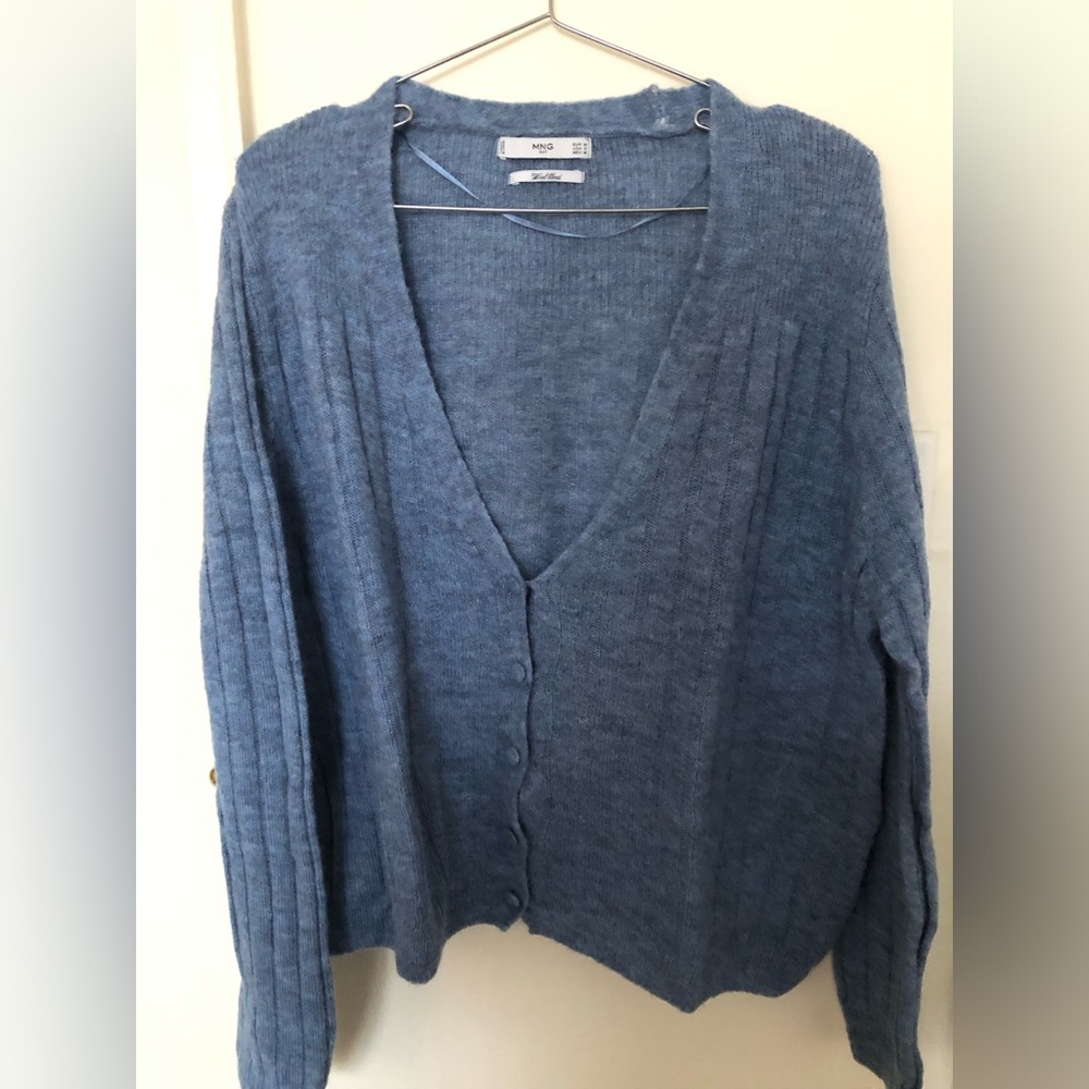 Mango Blue Cardigan
